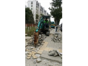 德力微型挖掘機城市建設(shè)好幫手