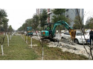 德力微型挖掘機城市建設(shè)好幫手